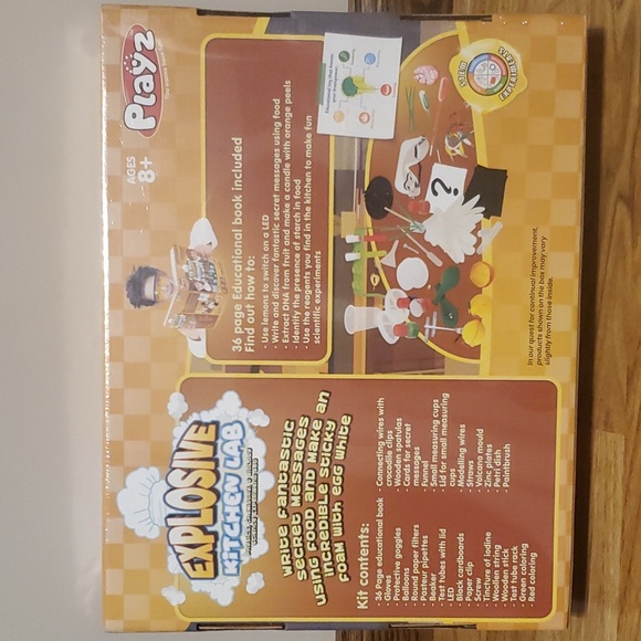 Playz Explosive Kitchen Lab Physics, Chemistry, & Biology Science Experiment Set - Picture 2 of 14